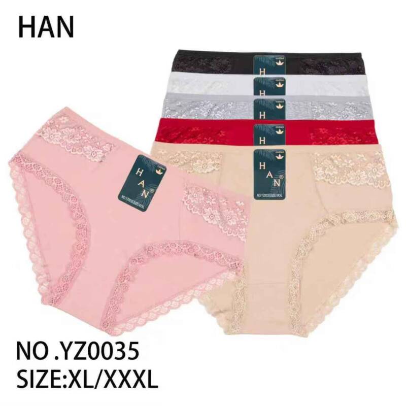 Majtki damskie Roz XL-3XL, Mix kolor Paczka 24 szt